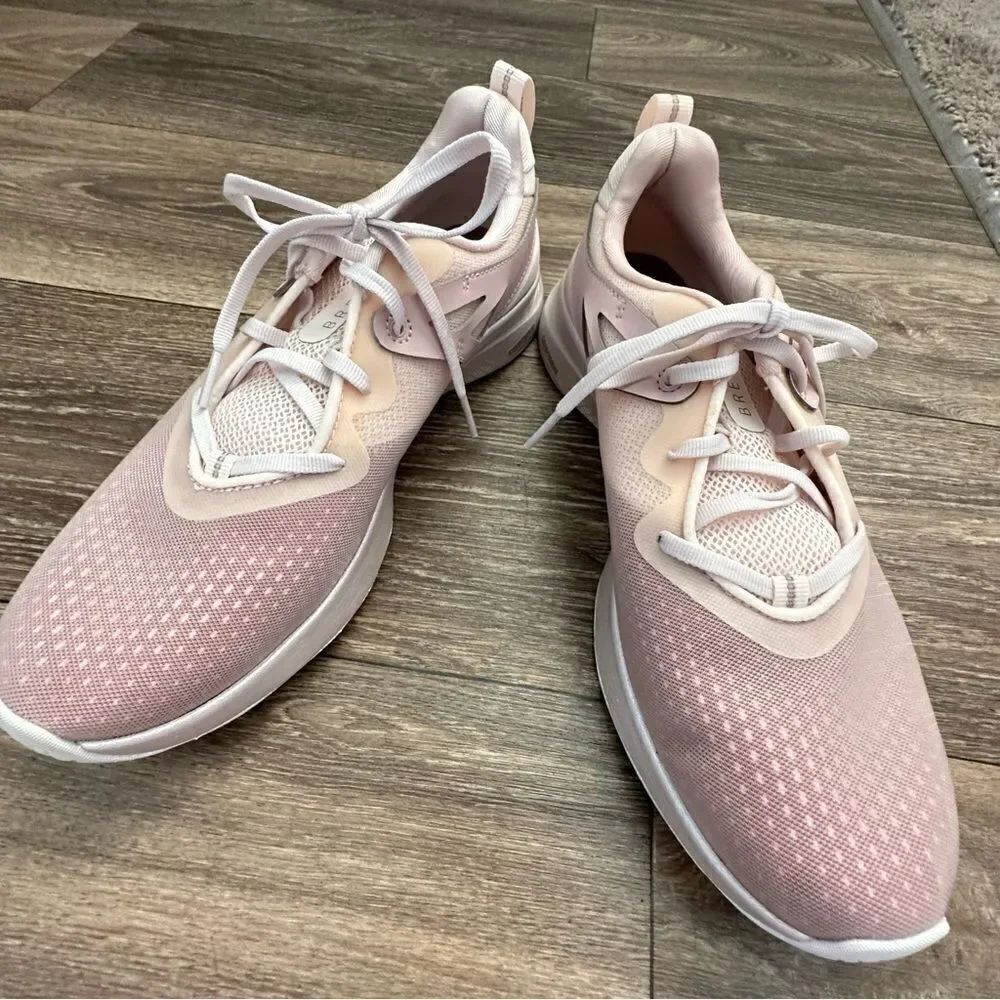 UNDER Armour Charged Breathe 2 Pink Textile Womens Lace Up Trainers sz 10